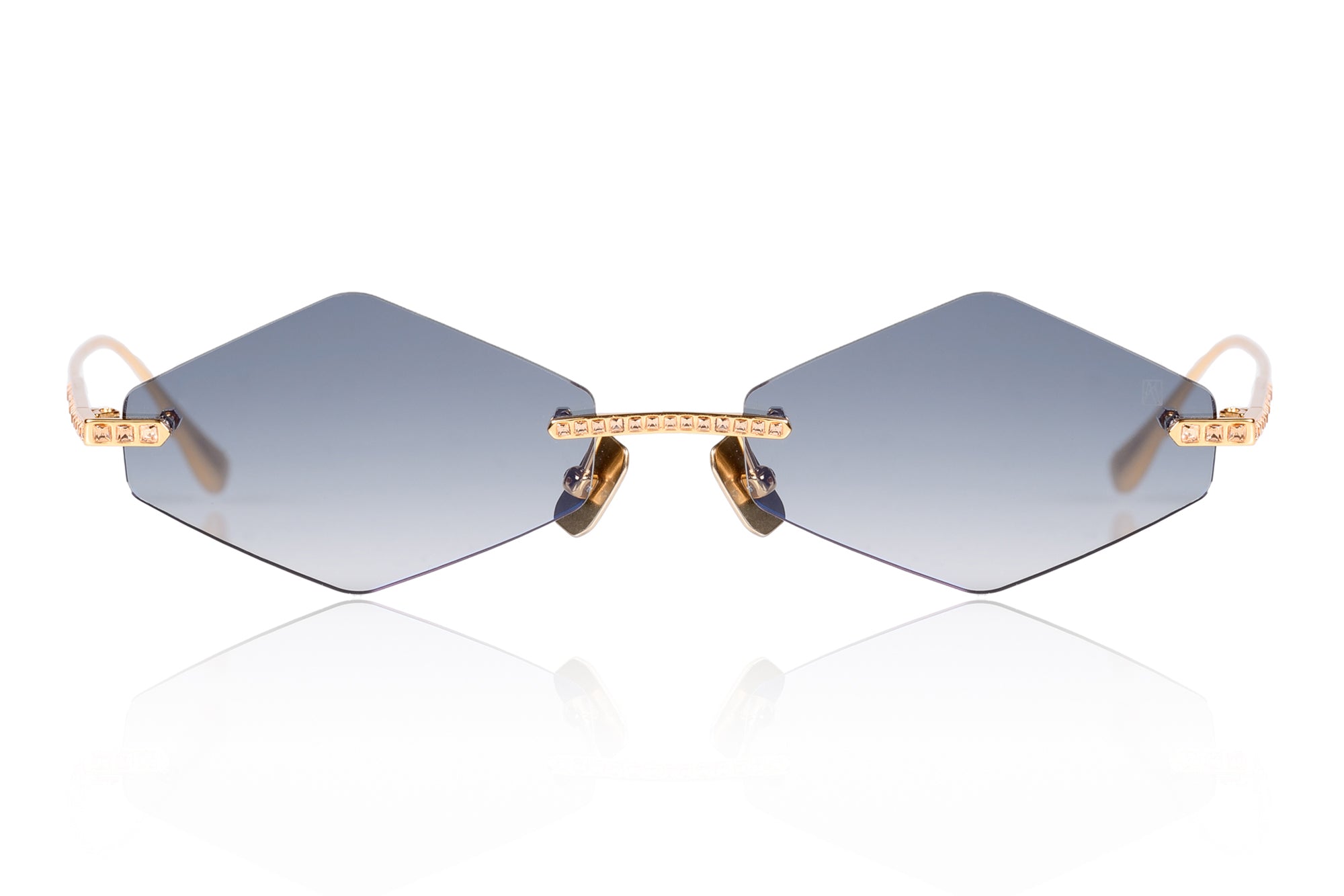 CRYSTAL NEST - TRIANGLE - Gold Grey