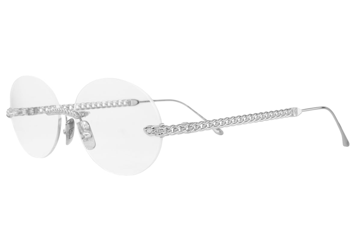 CHAIN NEST - OVAL - White Gold